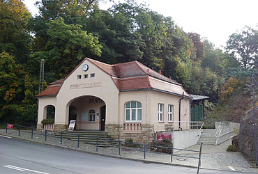 Talstation der Drahtseilbahn nach Augustusburg